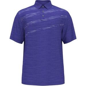 PGA TOUR Asymmetric Space Dye Polo Shirt Big Boys S (8)Bright White S/S